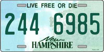 NH license plate 2446985