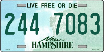 NH license plate 2447083