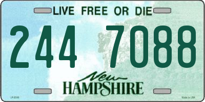 NH license plate 2447088