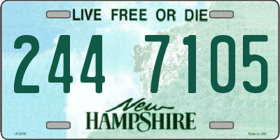 NH license plate 2447105