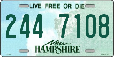 NH license plate 2447108