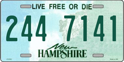 NH license plate 2447141