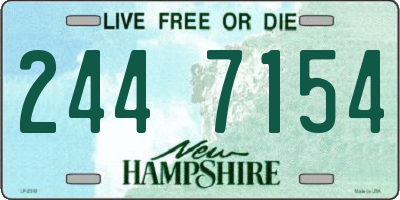NH license plate 2447154