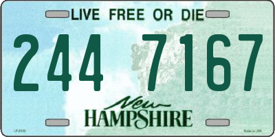 NH license plate 2447167