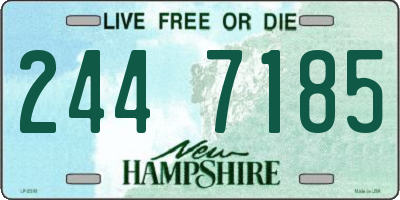 NH license plate 2447185