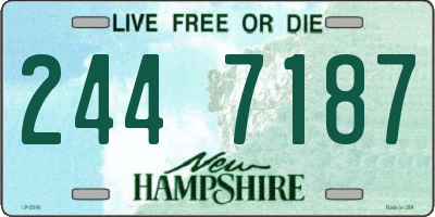 NH license plate 2447187
