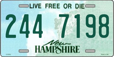 NH license plate 2447198
