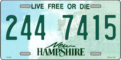 NH license plate 2447415