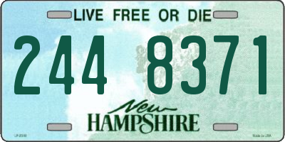 NH license plate 2448371