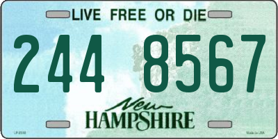 NH license plate 2448567