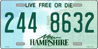 NH license plate 2448632
