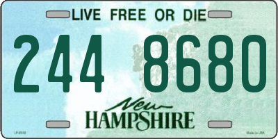 NH license plate 2448680