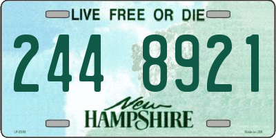 NH license plate 2448921