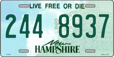 NH license plate 2448937