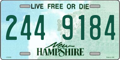 NH license plate 2449184