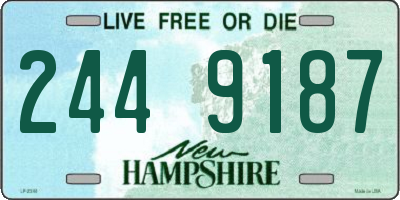 NH license plate 2449187