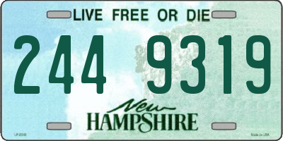 NH license plate 2449319