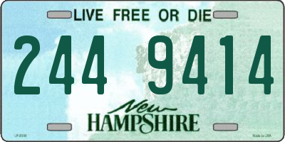 NH license plate 2449414