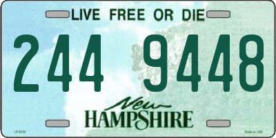 NH license plate 2449448