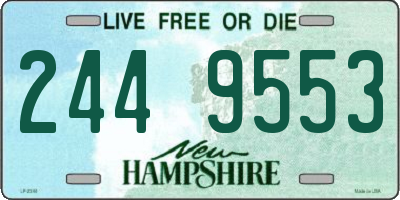 NH license plate 2449553