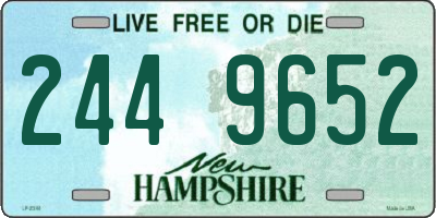 NH license plate 2449652