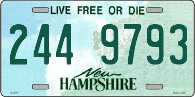 NH license plate 2449793