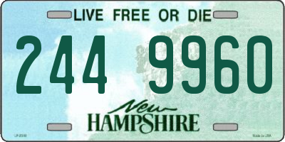 NH license plate 2449960