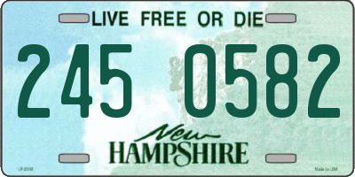 NH license plate 2450582