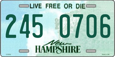 NH license plate 2450706