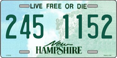 NH license plate 2451152