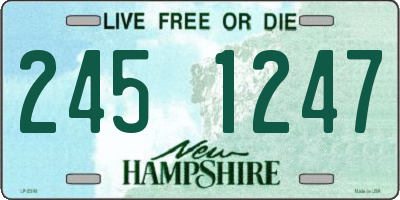 NH license plate 2451247