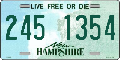 NH license plate 2451354