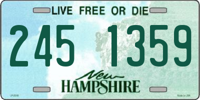 NH license plate 2451359