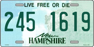 NH license plate 2451619