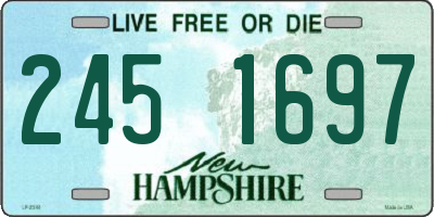 NH license plate 2451697