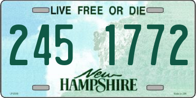 NH license plate 2451772