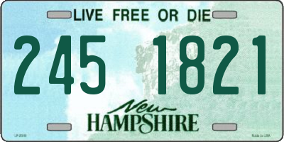 NH license plate 2451821