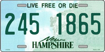 NH license plate 2451865