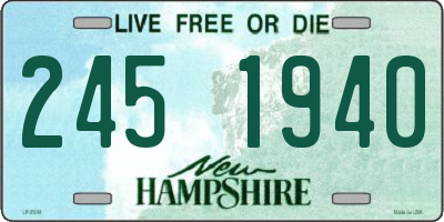 NH license plate 2451940