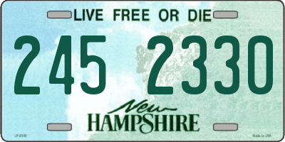NH license plate 2452330