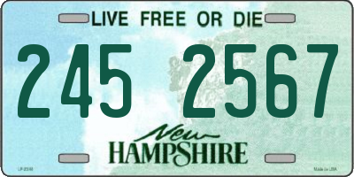 NH license plate 2452567