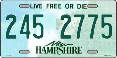 NH license plate 2452775