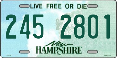 NH license plate 2452801
