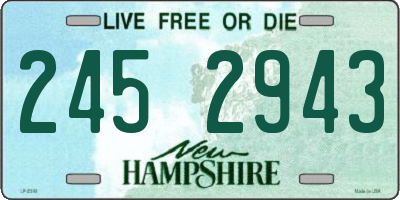 NH license plate 2452943