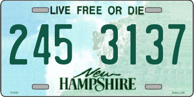 NH license plate 2453137
