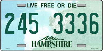 NH license plate 2453336