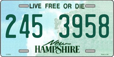 NH license plate 2453958