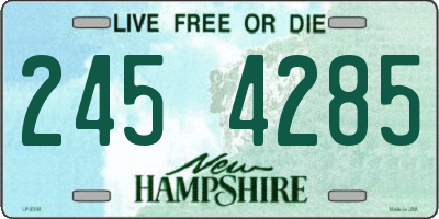 NH license plate 2454285