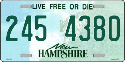 NH license plate 2454380