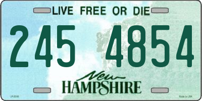 NH license plate 2454854